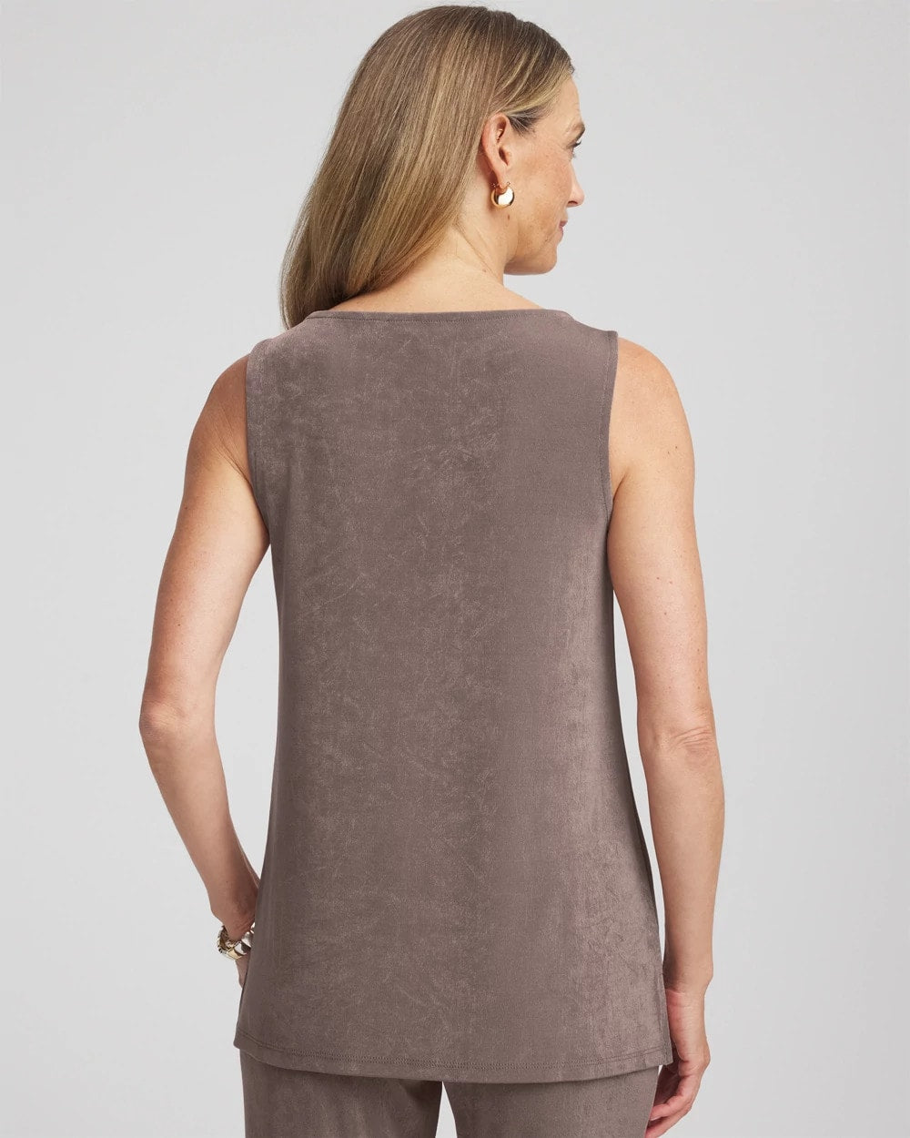 Chico's Travelers™ Classic Side-Slit Tank DEEP TAUPE