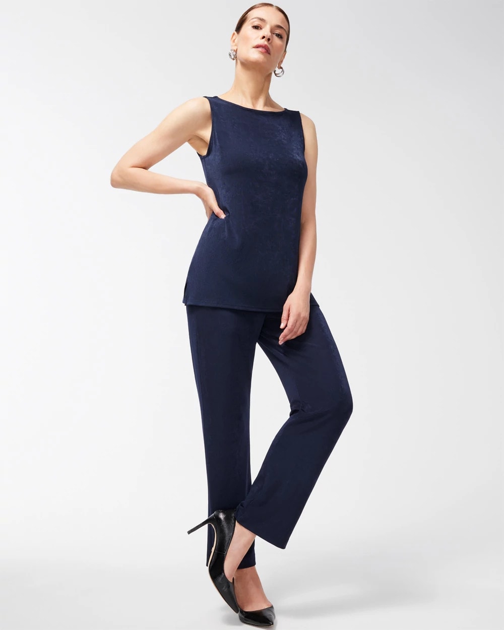 Chico's Petite Travelers™ No Tummy Pants INDIA INK