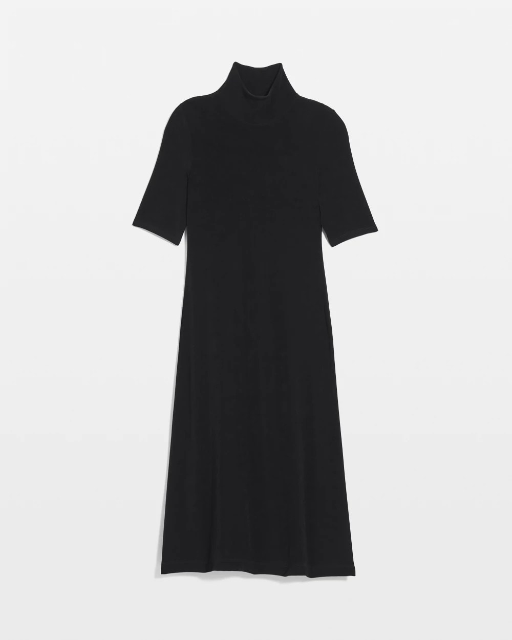 Chico's Travelers™ Mockneck Midi Dress TRAVELERS BLACK