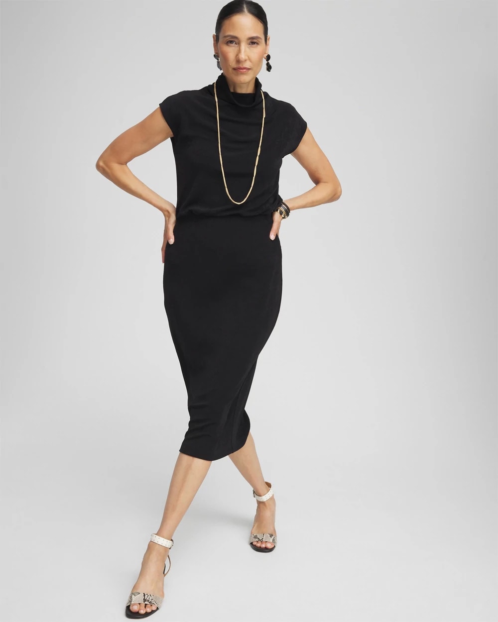 Chico's Travelers™ No Tummy Skirt TRAVELERS BLACK