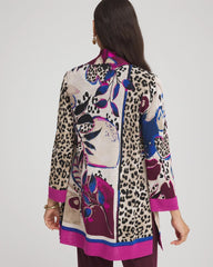 Chico's Travelers™ Collection Artisanal Cardigan BLACKENED BURGUNDY