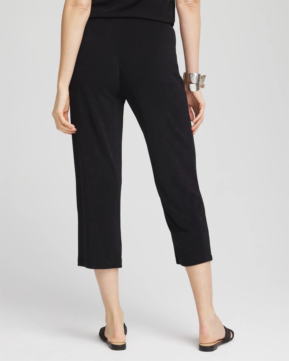 Chico's Travelers™ No Tummy Cropped Pants TRAVELERS BLACK