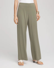Chico's Travelers™ Knit Wide-Leg Pants DUSTY OLIVE
