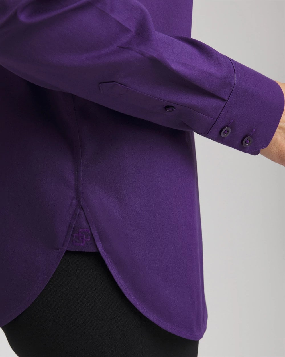 Chico's No Iron™ Stretch Shirt PURPLE ELIXIR