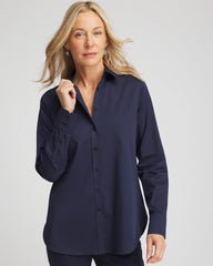 Chico's No Iron™ Stretch Shirt CLASSIC NAVY