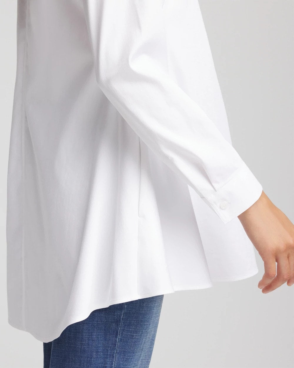 Chico's No Iron™ Pocketed Tunic OPTIC WHITE