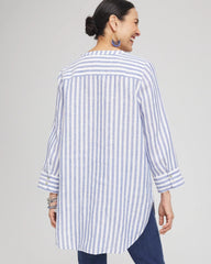 Chico's No Iron™ Linen Tunic INDIGO