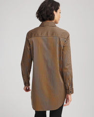 Chico's No Iron™ Slimming Imperial Stripe Tunic BLACK
