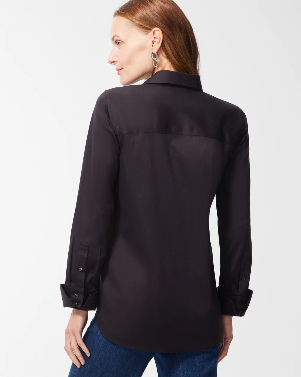 Chico's No-Iron™ Stretch Shirt BLACK