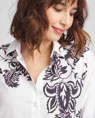 Chico's No Iron™ Floral Stretch Tunic OPTIC WHITE
