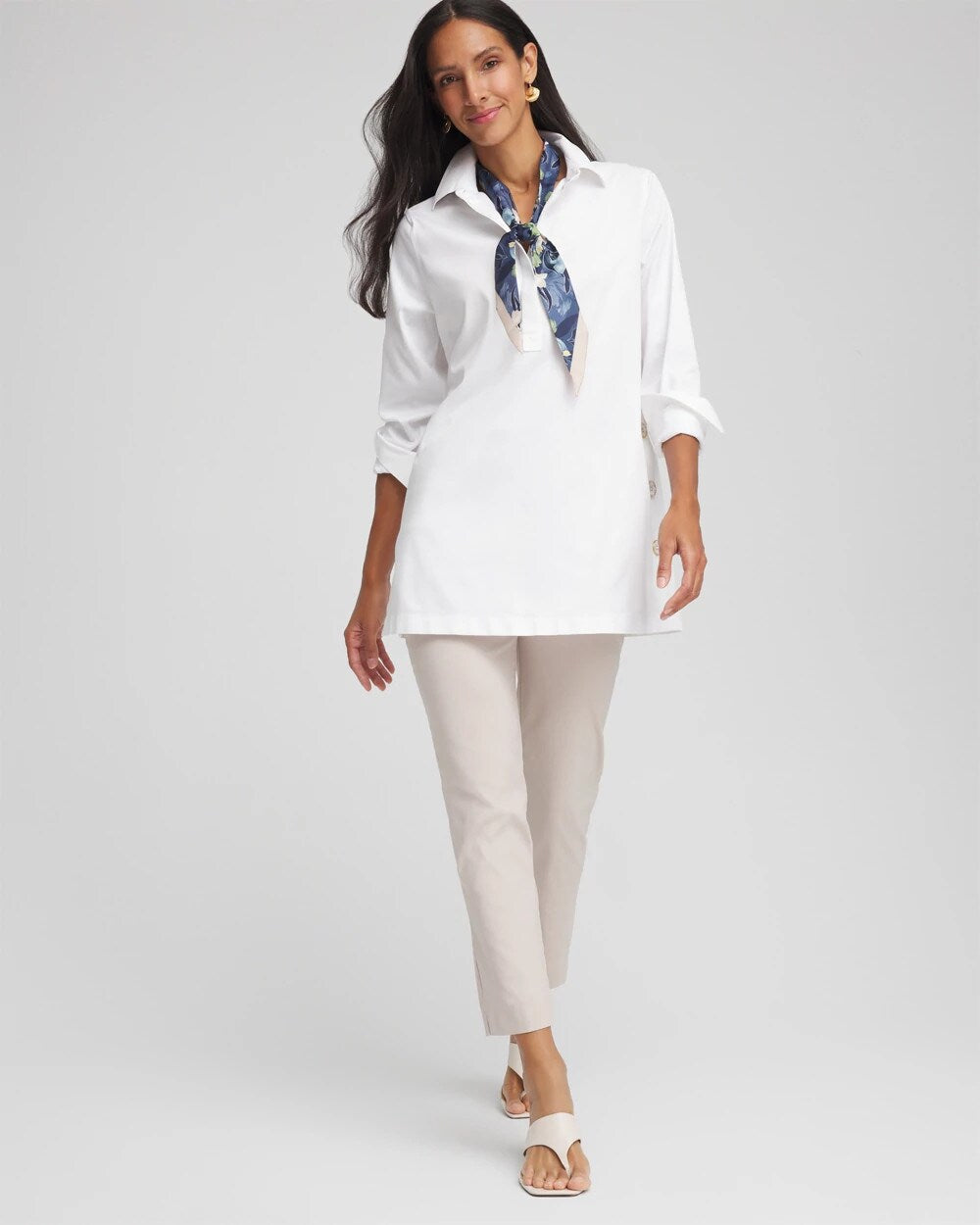 Chico's Brigitte™ Slim Pull-On Ankle Pants SMOKEY TAUPE