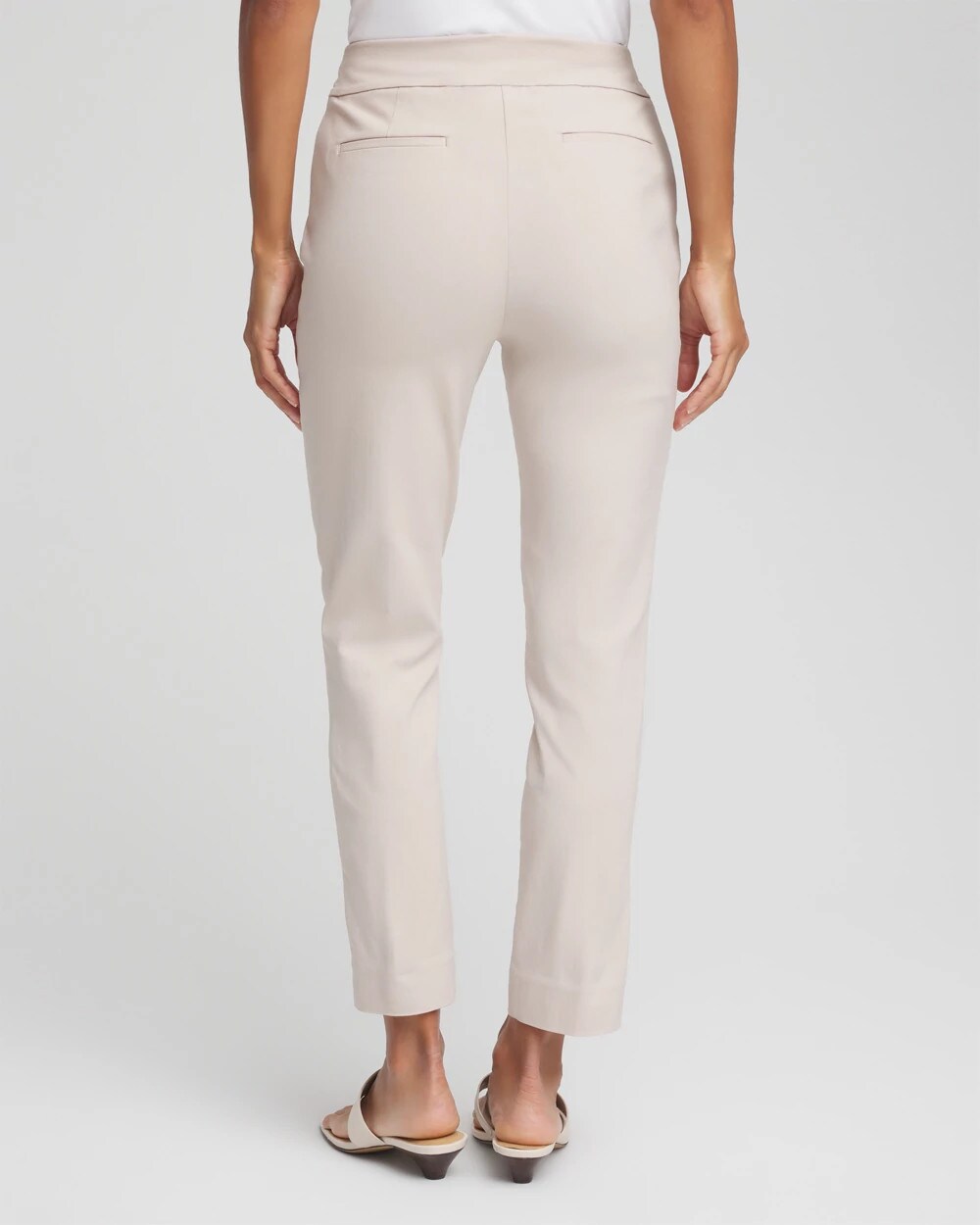 Chico's Brigitte™ Slim Pull-On Ankle Pants SMOKEY TAUPE