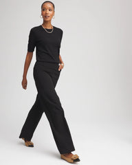 Chico's Brigitte™ Slim Wide-Leg Pants BLACK