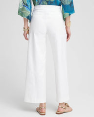 Chico's Brigitte™ Pull-On Wide Leg Cropped Pants ALABASTER