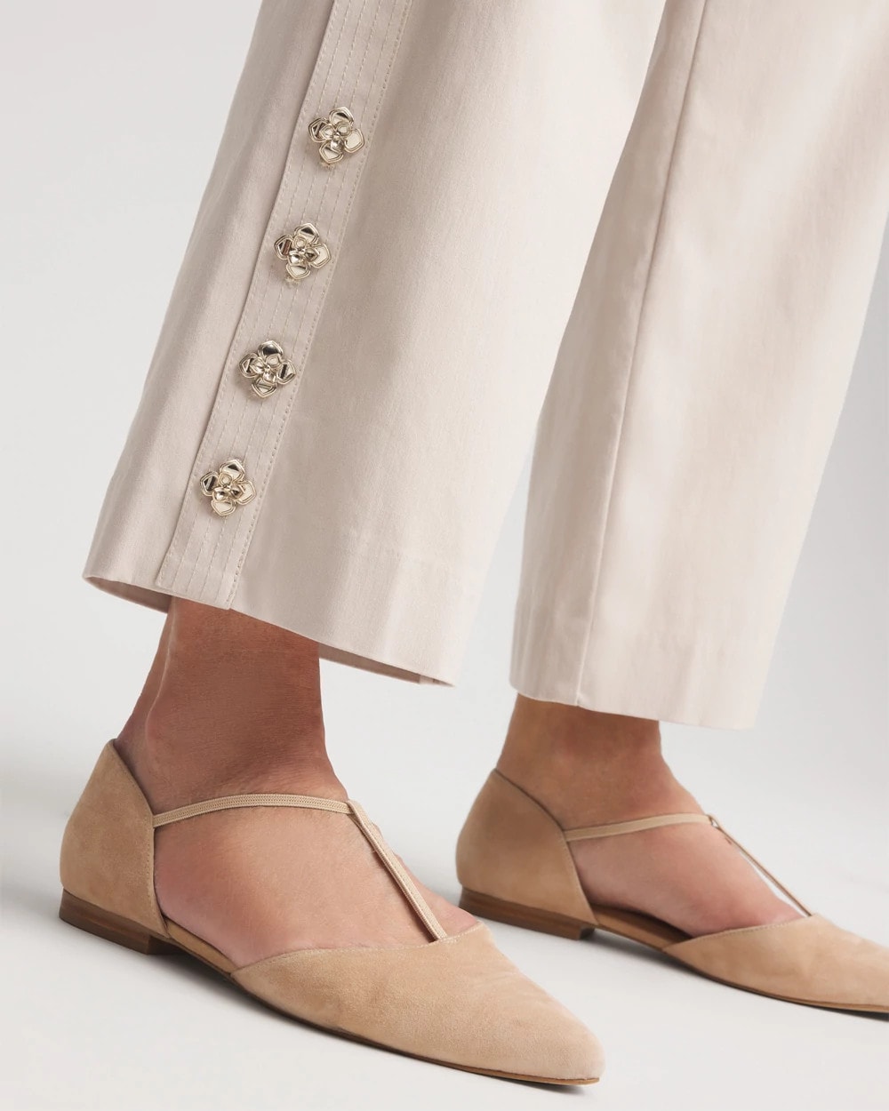 Chico's Brigitte™ Cropped Wide-Leg Pants SMOKEY TAUPE