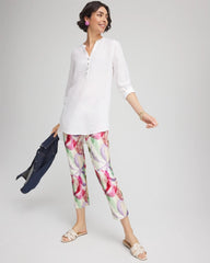 Chico's Brigitte™ Slub Slim Cropped Pants ECRU