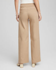 Chico's Brigitte™ Slim Wide-Leg Pants CATTAIL BROWN