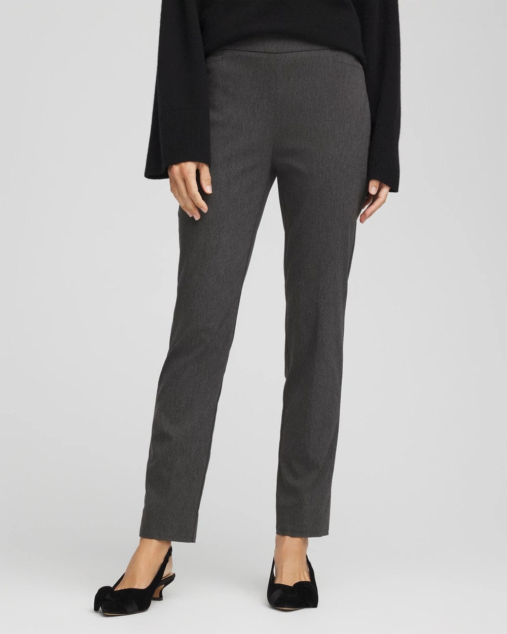 Chico's Brigitte™ Slim Ankle Pants GRAPHITE HEATHER GRAY