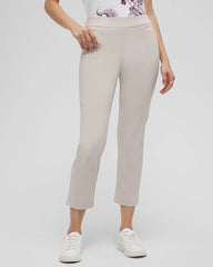 Chico's Brigitte™ Pull-On Slim Cropped Pants SMOKEY TAUPE