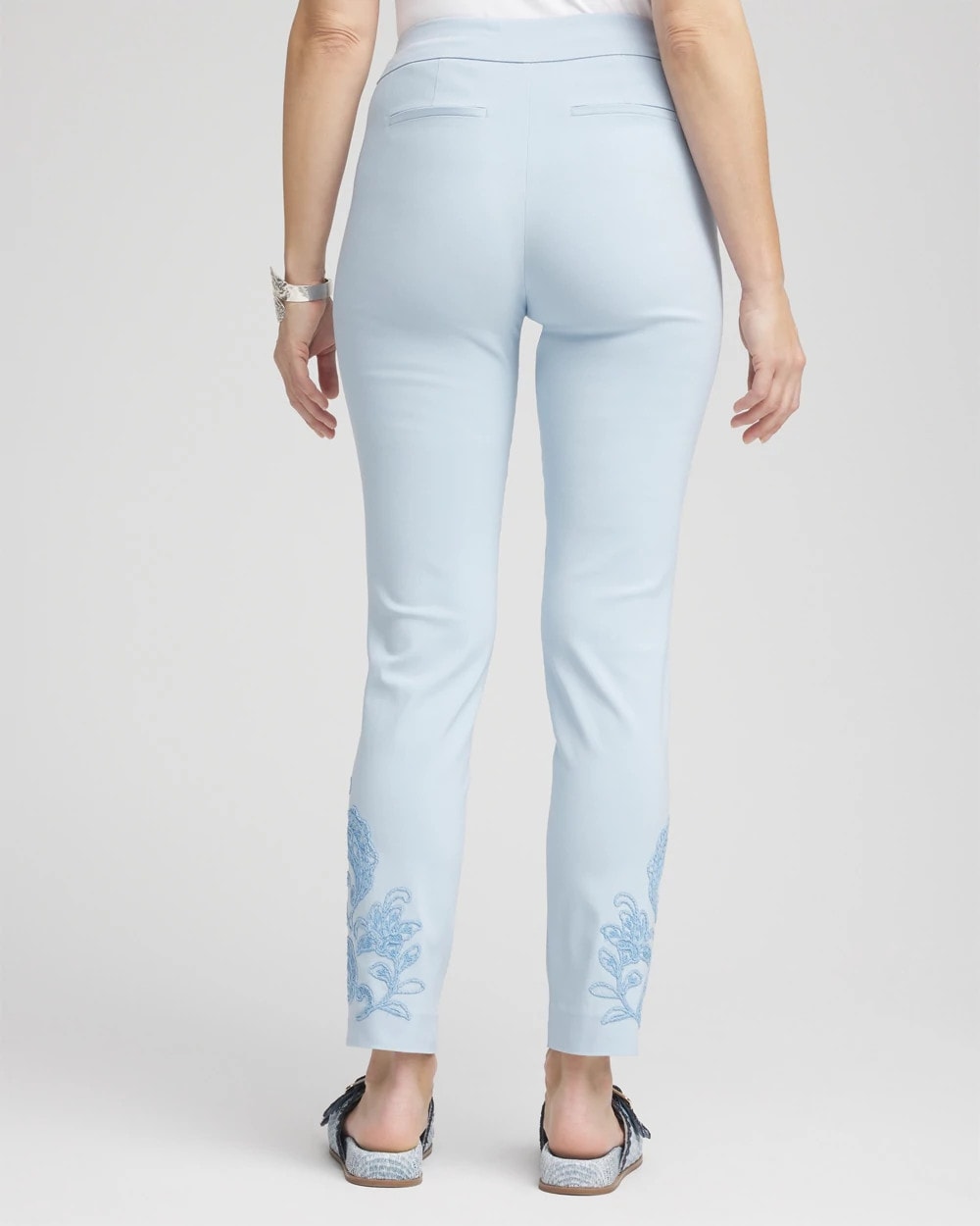 Chico's Brigitte™ Embroidered Ankle Pants CRYSTAL SPRINGS