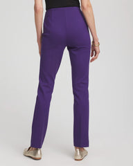 Chico's Juliet Slim Trim Detail Ankle Pants PURPLE ELIXIR