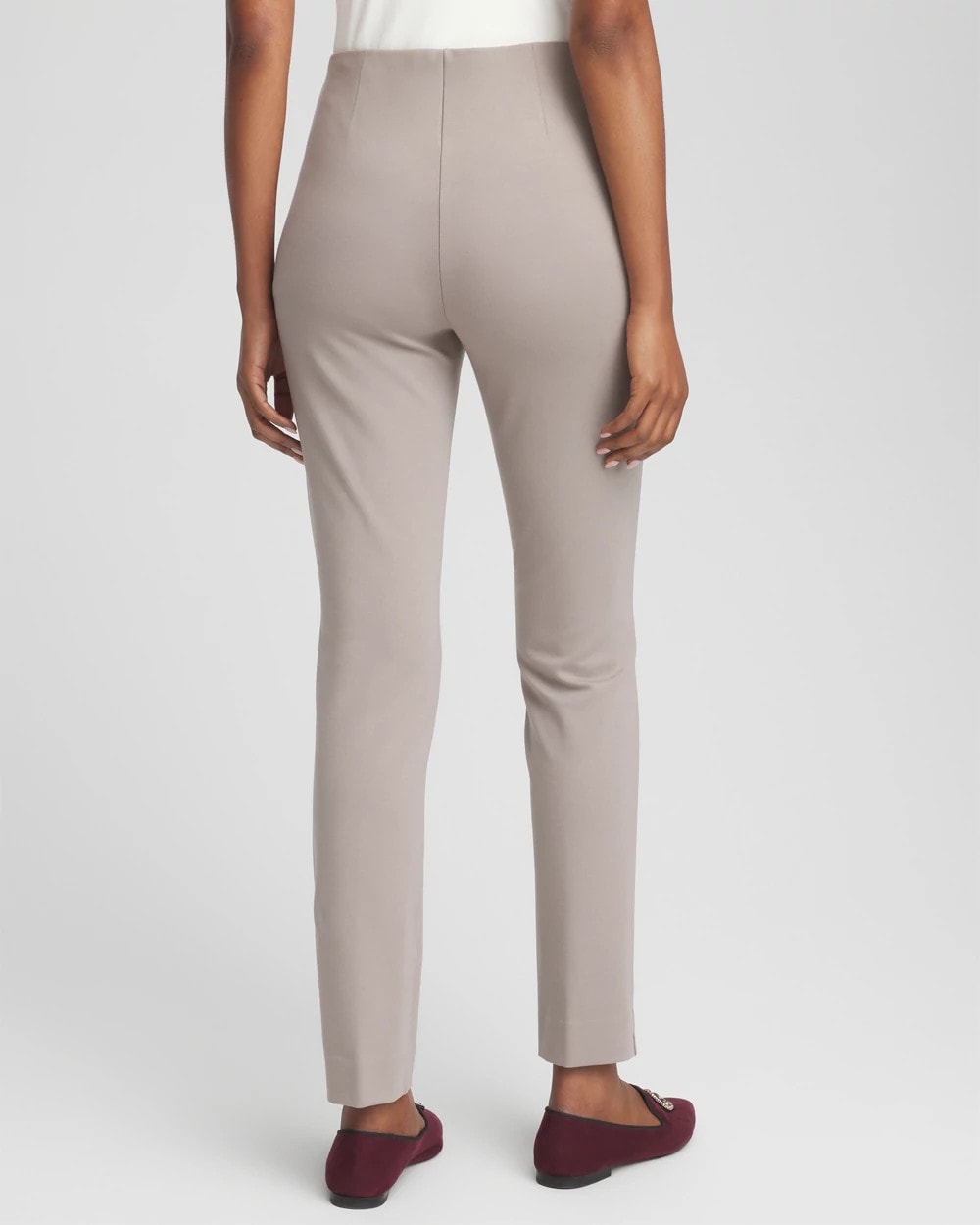 Chico's Juliet Slim Trim Detail Ankle Pants ROCKY MOUNTAIN