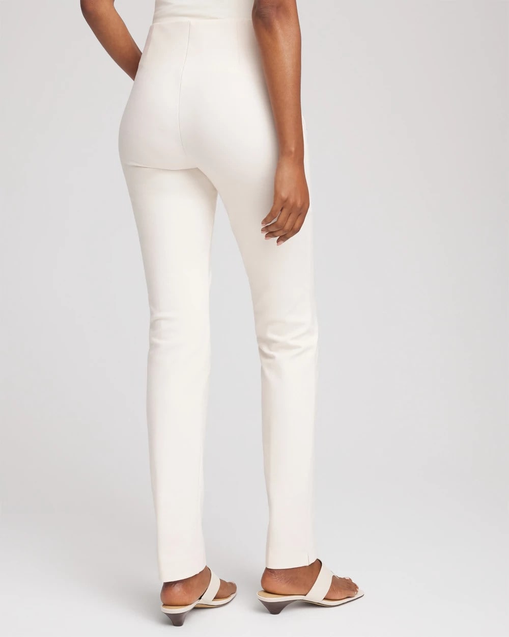Chico's Juliet Slim Trim Detail Pants ENGLISH CREAM