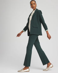 Chico's Lightweight Juliet Flared Ankle Pants DARKEST SPRUCE