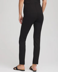 Chico's Juliet Slim Trim Detail Ankle Pants BLACK