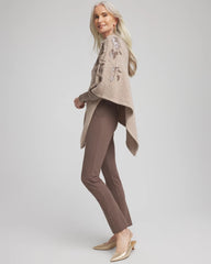 Chico's Juliet Embellished Ankle Pants WARM MOCHA