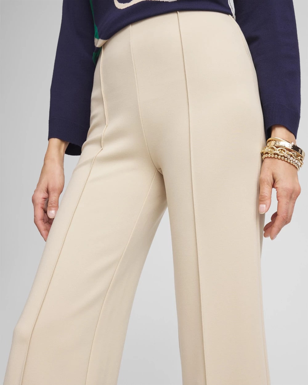 Chico's Lightweight Juliet Kick Flare Pants WILD TRUFFLE
