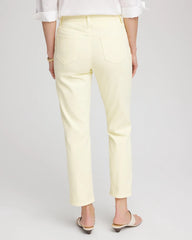 Chico's Girlfriend Cropped Jeans PANNA COTTA
