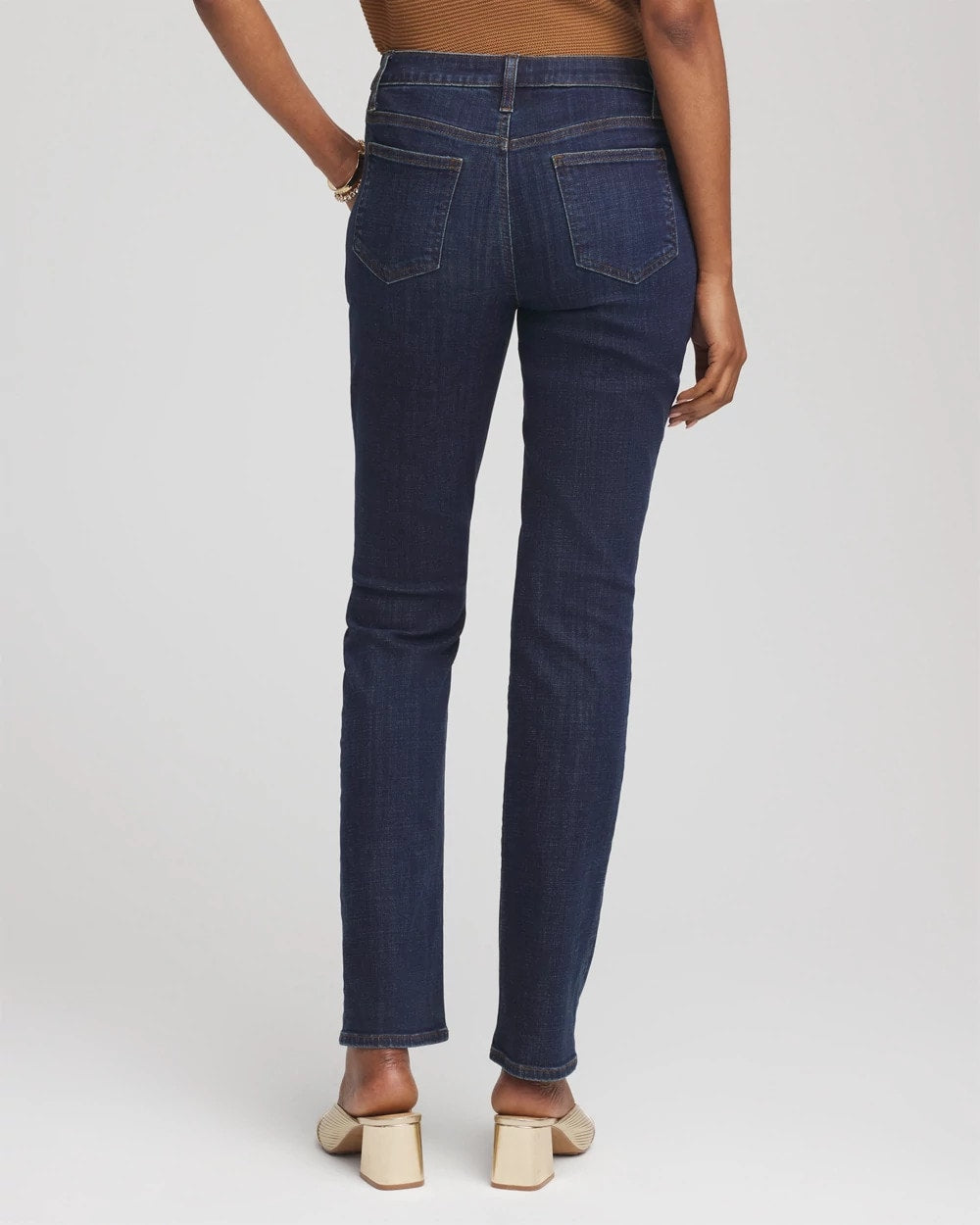 Chico's Girlfriend Slim Full-Length Jeans DARK SAPPHIRE INDIGO