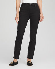 Chico's Girlfriend Slim Ankle Jeans BLACK