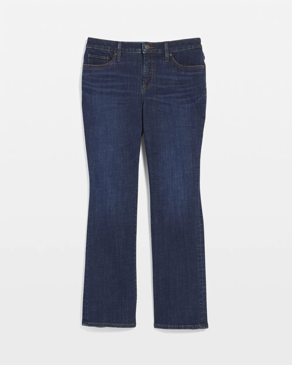Chico's Girlfriend Cropped Flared Jeans DARK SAPPHIRE INDIGO
