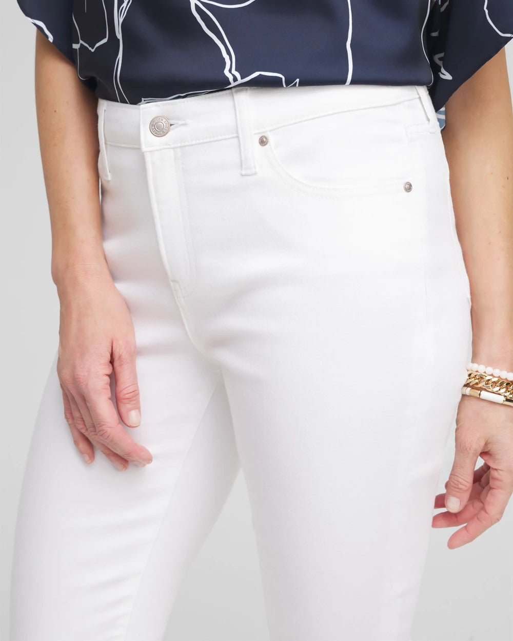 Chico's No Stain Girlfriend Jeans ALABASTER